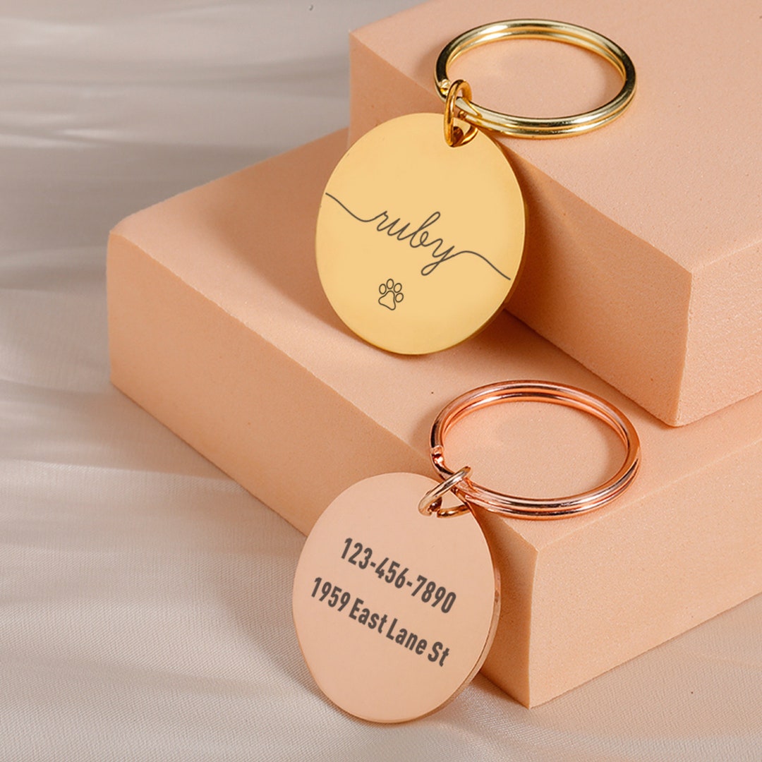 Dog Name Tag Dog Tags for Dogs Personalized Customized Dog Etsy