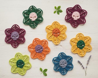 Patrón de crochet de telaraña con calavera: Halloween espeluznante DIY PDF digital