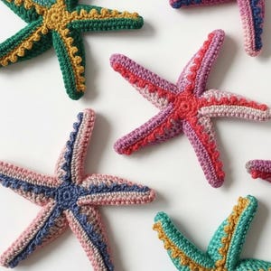 Virkat sjöstjärnemönster: Amigurumi sjöstjärna DIY (PDF digital nedladdning)