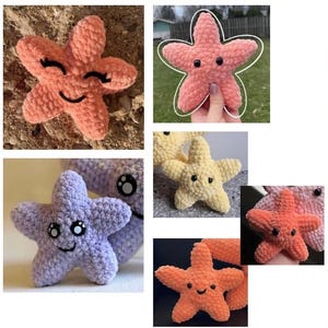 Zeesterpatroon pdf, zeester haakpatroon, zeester pdf, zeester gehaakt pdf, amigurumi zeester speelgoed, pdf digitale download instant