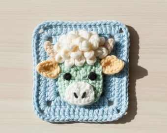 Patrón de vaca afgana cuadrada de la abuela (PDF)