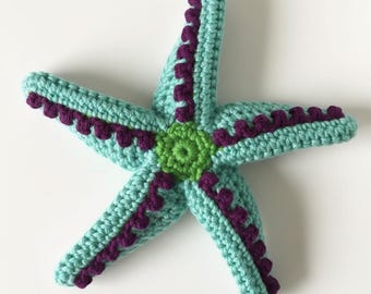 Patrón de estrella de mar a crochet: Juguete de estrella de mar amigurumi (Descarga digital en PDF)