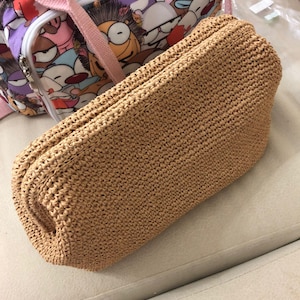 Stroh Clucth Tasche, Raffia Coach, häkeln Geldbörse, Raffia Clutch Tasche, Stroh Tasche Clutch, Häkeltasche
