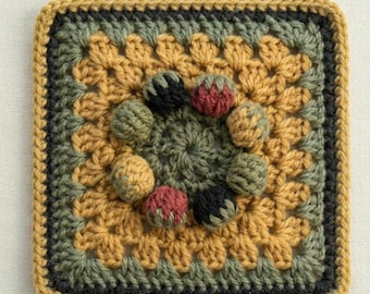 Patrón de fresa "Abuela": Impresión digital moderna de crochet con frutas en PDF