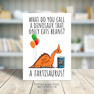 "Druckbare Dinosaurier Geburtstagskarte ""x7"", lustige Grußkarten für Kinder, Print at Home, druckbare Umschlag, PDF-Dateien, digitaler Download."