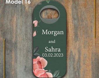 Wedding Magnet Favors for Guests in Bulk, Custom Bottle Opener Fridge Magnet Favour Save the Dates, Wedding Favor, Wedding Magnet