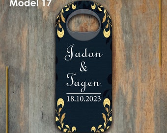 Wedding Magnet Favors for Guests in Bulk, Custom Bottle Opener Fridge Magnet Favour Save the Dates, Wedding Favor, Wedding Magnet