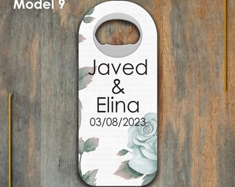 Wedding magnet bottle opener, wedding gift for guests