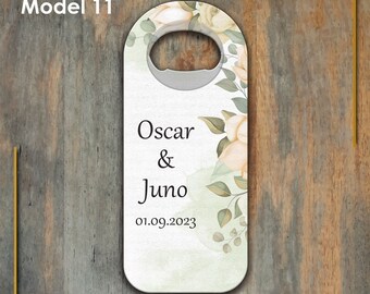 Wedding magnet bottle opener, wedding gift for guests