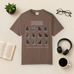 Cat Breeds T-Shirt: Funny Graphic Tee for Cat Lovers Espresso