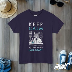 Shirt kattenwetenschapper: grappig T-shirt wetenschapsliefhebber Blackberry