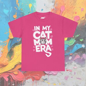 Cat Mom Era Tee: Funny Cat Lover Gift, Unisex Cotton Shirt image 3
