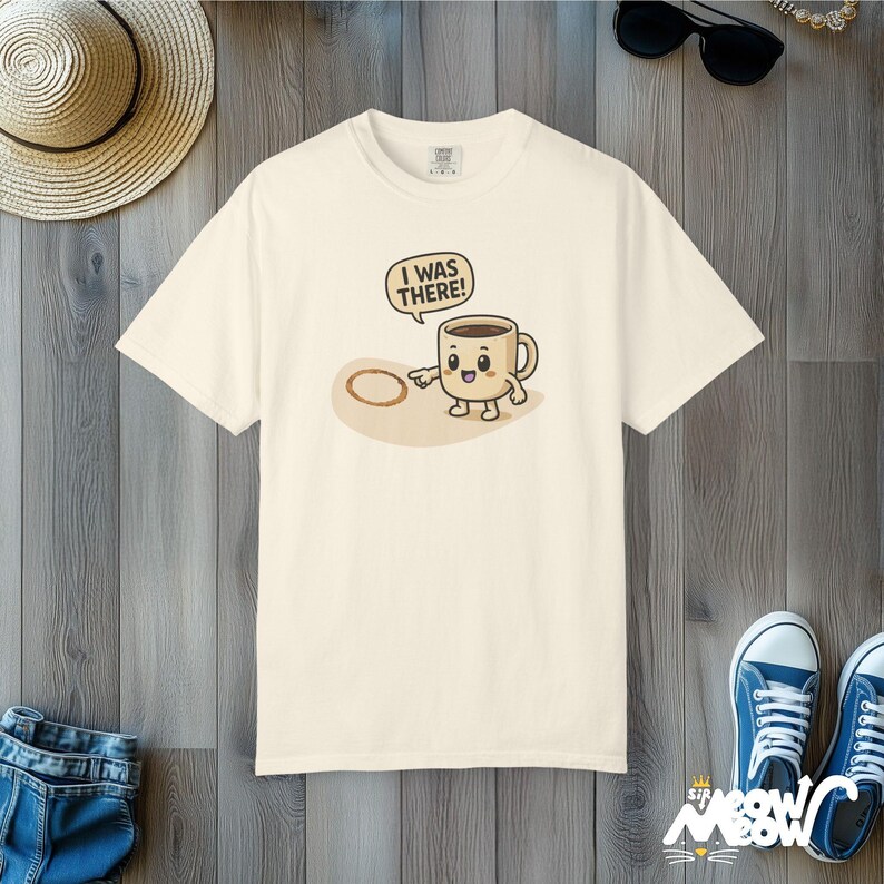 Comfort Colors Coffee Mug Shirt: Funny Kawaii Barista Tee Ivory