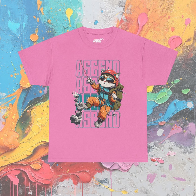 T-shirt per gatti da arrampicata, abbigliamento casual avventuroso, maglietta grafica unisex, regalo per gli scalatori immagine 7