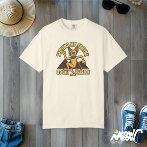 Comfort Colors Sphynx Cat Shirt: Funny Pharaoh Tee Ivory
