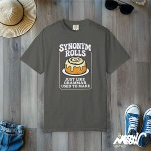 Camiseta de profesor con sinónimos: divertida camiseta con juegos de palabras gramaticales y colores cómodos Pepper