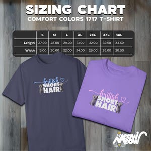 British Shorthair Cat T-Shirt: Comfort Colors Unisex Tee image 3