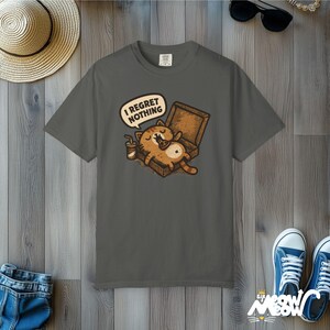 Lustiges Pizza Katzen-T-Shirt: Komfortfarben Unisex-T-Shirt, Sir Meow Miau-Grafik Pepper