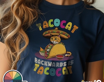 Taco Cat Palindrome T-Shirt | Funny Graphic Tee