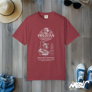 Comfort Colors Pavlov's Hunde T-Shirt: Lustiges Wissenschaft T-Shirt für Psych Liebhaber Chili