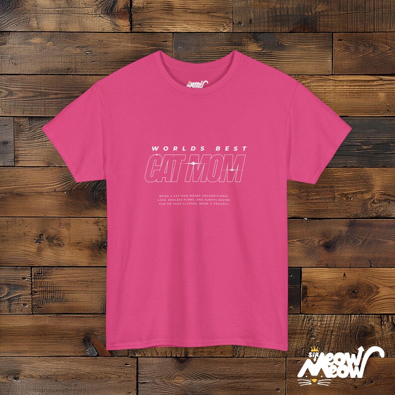 Cat Mom T-Shirt, Minimalist Design, Cat Lover Tee image 6