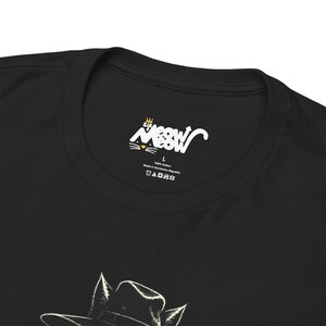 The Hat Cat Gothic T-Shirt, Spooky Halloween Cat Lover Tee image 10