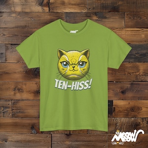 テンヒス！猫グラフィックTシャツ：猫好きへの面白いギフト Kiwi