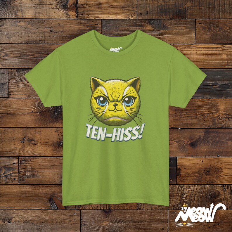 テンヒス！猫グラフィックTシャツ：猫好きへの面白いギフト Kiwi