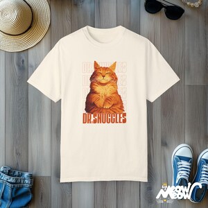 Custom Anime Cat T-Shirt: Personalized Pet Portrait, Comfort Colors Tee Ivory