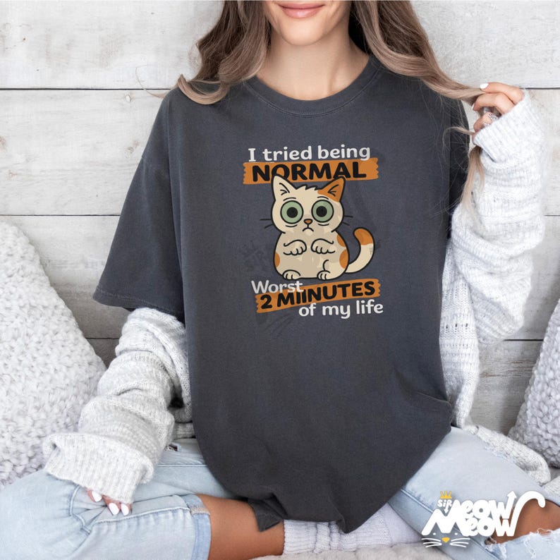 Funny Cat T-Shirt: Quirky Graphic Tee for Cat Lovers Pepper
