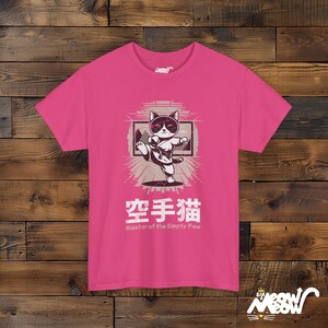 Karate Cat T-Shirt: Master of the Empty Paw Design image 9