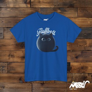 Camiseta de gato negro esponjoso: un regalo adorable para los amantes de los gatos Royal