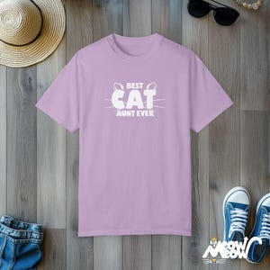 Custom 'Cat Ever' Comfort Colors T-Shirt image 8