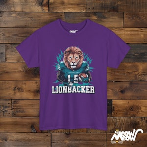 Lionbacker T-Shirt: Football Lion Unisex Tee image 6