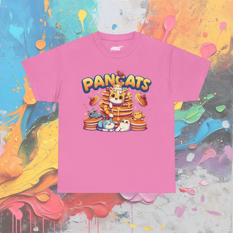 Pancats T-Shirt, Cat & Pancake Graphic Tee, Foodie Shirt image 6