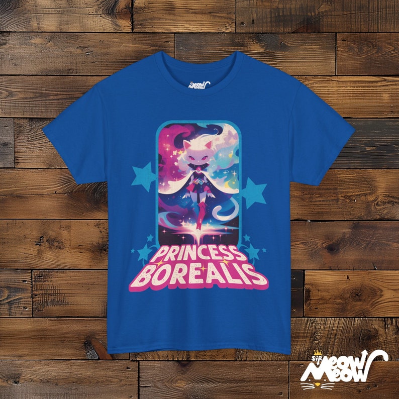 Princess Borealis T-Shirt: Retro 80s Cartoon Hero Design Royal