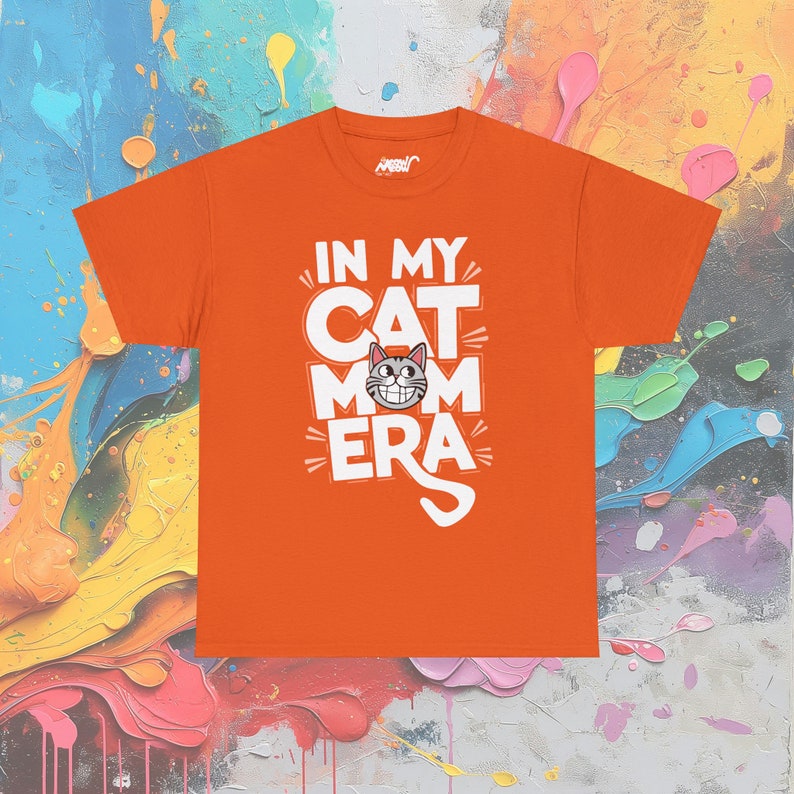 Cat Mom Era Tee: Funny Cat Lover Gift, Unisex Cotton Shirt image 2