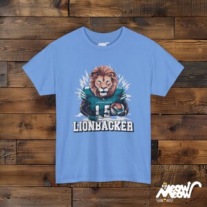 Lionbacker T-Shirt: Football Lion Unisex Tee image 4