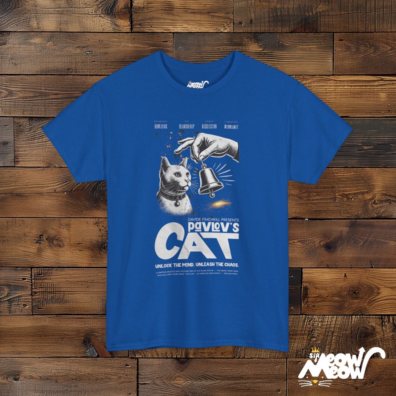 Pavlov's Cat T-Shirt: Funny Psychology Science Tee Royal