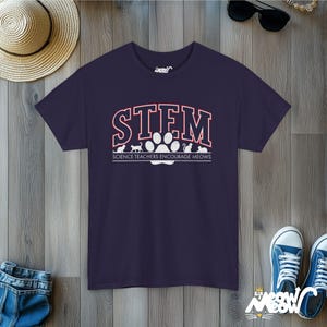 STEM Cat T-Shirt: Science Teachers Encourage Meows Blackberry