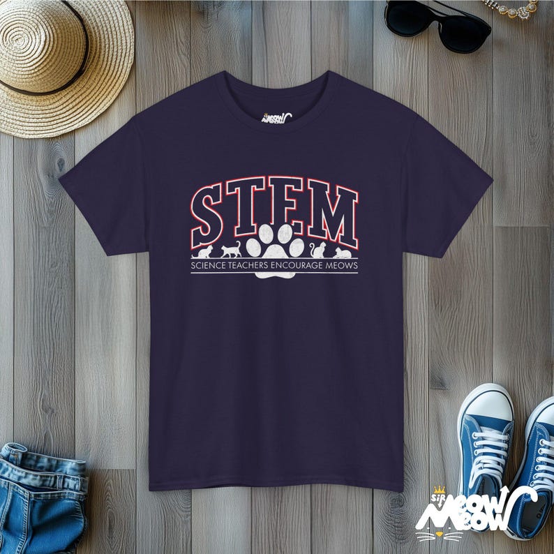 STEM Cat T-Shirt: Science Teachers Encourage Meows Blackberry
