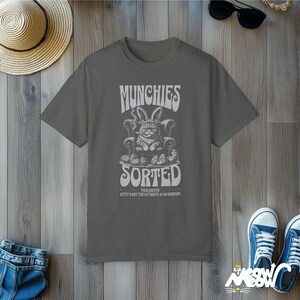 Funny Easter Cat T-Shirt, 420 Munchies, Unisex Graphic Tee Pepper