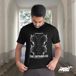 Quantum Entanglement Cat T-Shirt, Funny STEM Physics Gift image 9