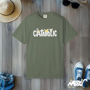 Maglietta Cat Lover di Cataholic: maglietta grafica Comfort Colors immagine 5