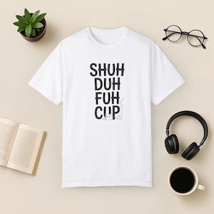 Funny Cat Shirt: Sarcastic Kitty Tee - Comfort Colors White