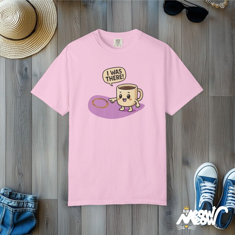 Comfort Colors Coffee Mug Shirt: Funny Kawaii Barista Tee Blossom