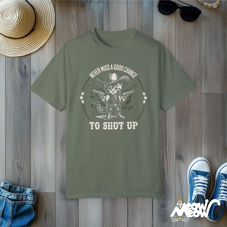 Lustiges Cowboy Katzen T-Shirt: Sarkastisches Western Humor Geschenk Bild 9