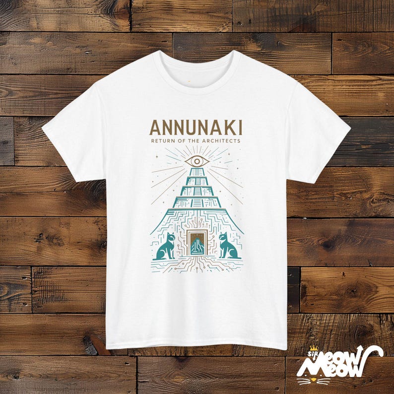 Anunnaki T-Shirt: Ancient Aliens, Sumerian Gods Graphic Tee White