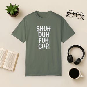 Funny Cat Shirt: Sarcastic Kitty Tee - Comfort Colors Moss