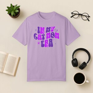 Retro Katzen T-Shirt: Groovy Katzenliebhaber T-Shirt Bild 7